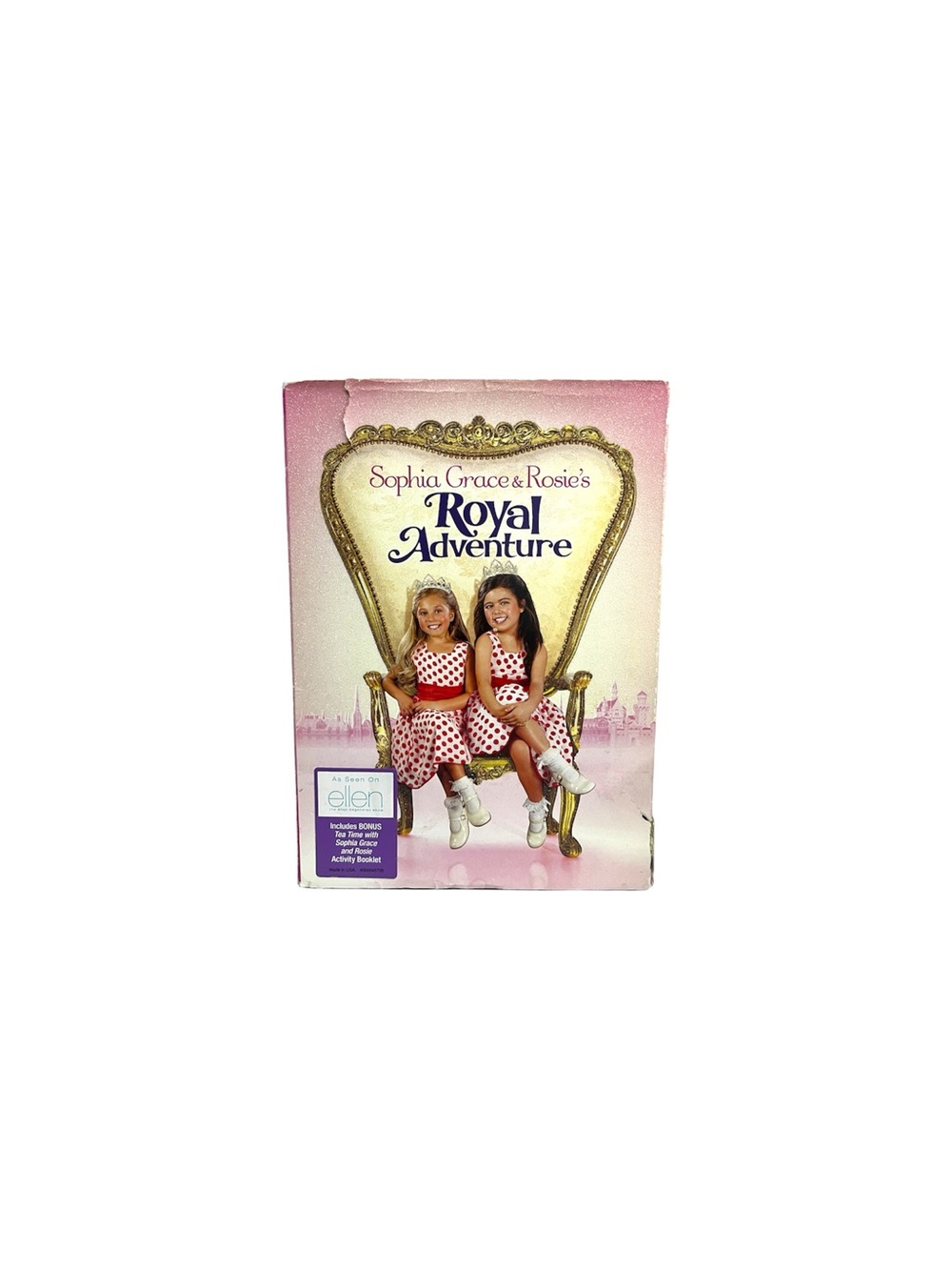 Sophia Grace and Rosies Royal Adventure (DVD, 2014, Widescreen) Slipcover Insert